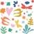 djeco Fel Gekleurde Fantasie raamstickers 36 stickers 