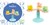 Djeco Baby Spini Draaiend Speelgoed met Zuignap 3mnd+ 