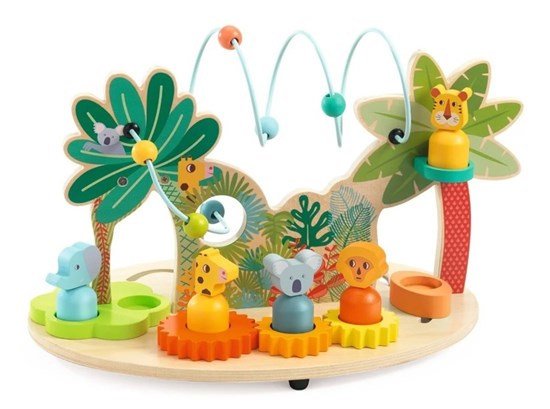 Djeco Baby Houten Spiraal Speelset Multi Big 8 Activiteiten 18mnd+ 