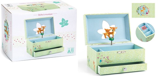 djeco Sieraden Muziekdoosje met Laatje en Hertje 4+ 