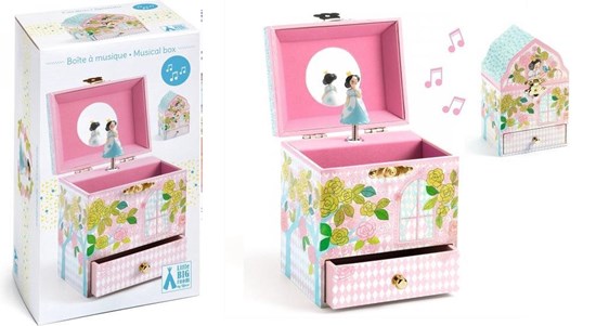djeco Muziek Juwelendoos Huis met Bloemen 4+