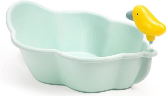 Djeco Pomea Baignoire Poppenbad met Vogeltje 36cm 2+