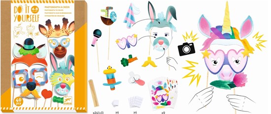 djeco DIY Animal Party Maskers Maken 40dlg 4+ 
