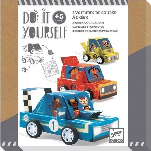 Djeco Maak Zelf 3 Grand Prix Raceauto's 5+