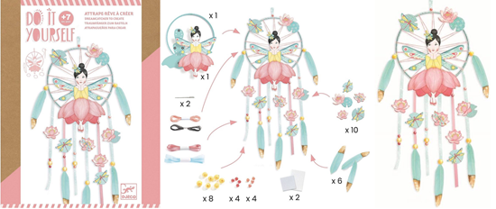 Djeco Maak je Dromenvanger Mobiel Lotus Fairy  7+ 