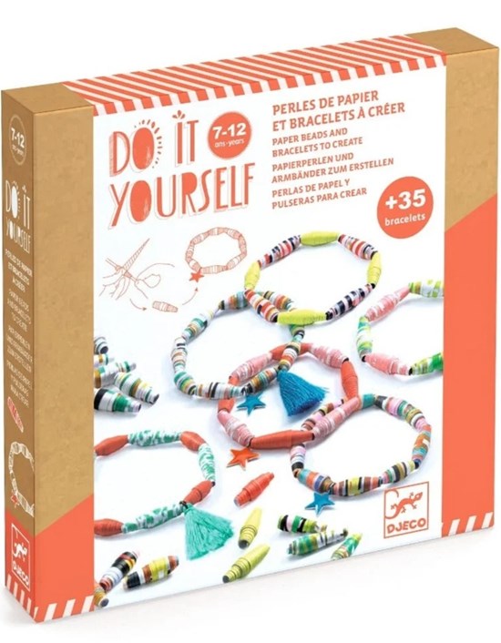 Djeco DIY Papieren Kralen om Armbanden & Kettingen te Maken 7+ 