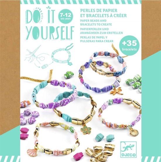 Djeco DIY Papieren Kralen Armbanden Maken 7+ 