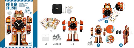 Djeco DIY Creéer Robotime Klok Maken 6+  