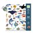 Djeco 160 Texture Metallic Stickers Oceaan 4+ 
