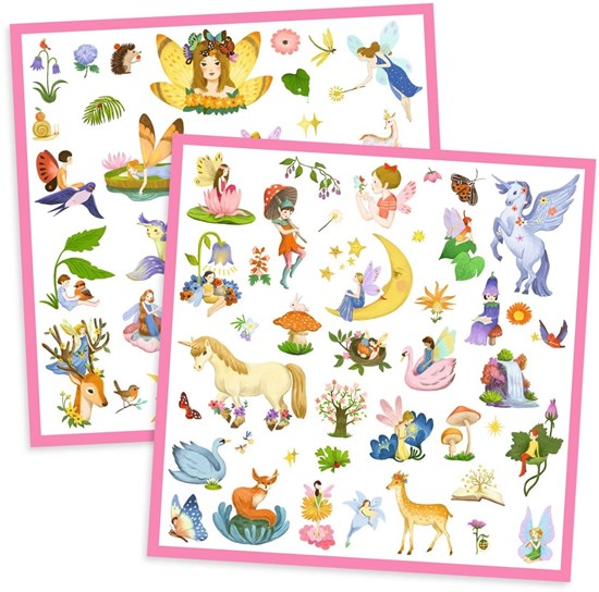 Djeco Metallic Stickers Fantasy 160 stuks 4+ 