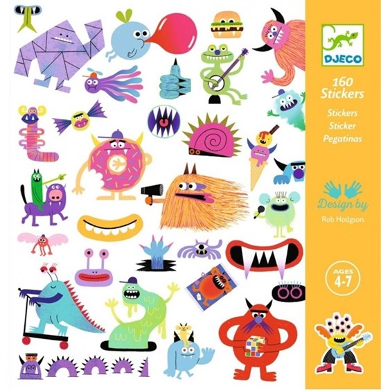 Djeco Stickers Monsters 160stuks 4+