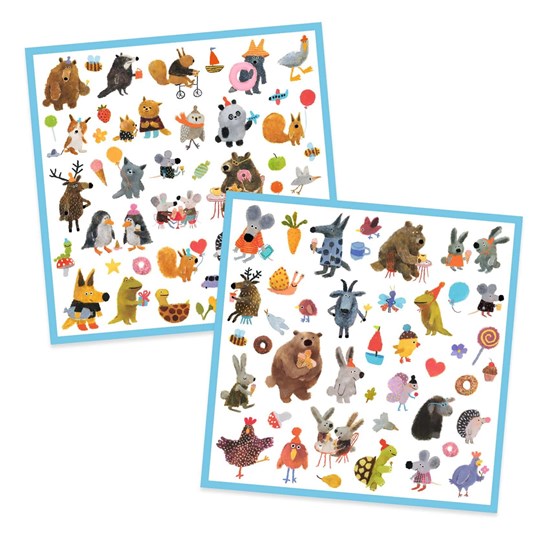 Djeco Fluffy Friends Stickers 160stuks 4+ 