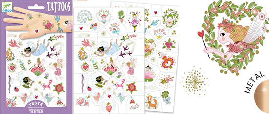 Djeco Fairy Friends MEER DAN 50 Tattoos 3+ 