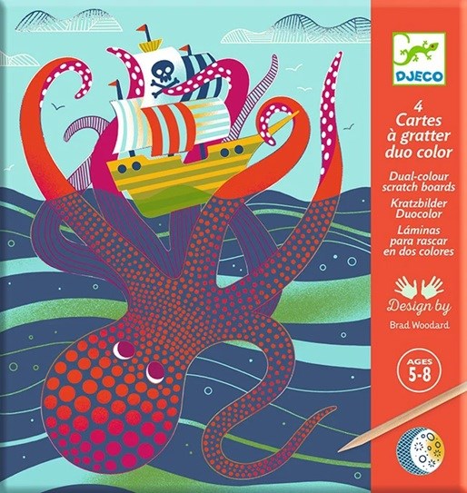 Djeco Krasplaten 'Boven & Onder', 5+ 