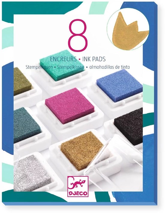 Djeco 8 Mini Water Basis Stempekussens CHIC 5+