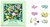 Djeco circo 450 Mooie Houten Pastel Kralen met Bloem Figuren in Doos 4+ 