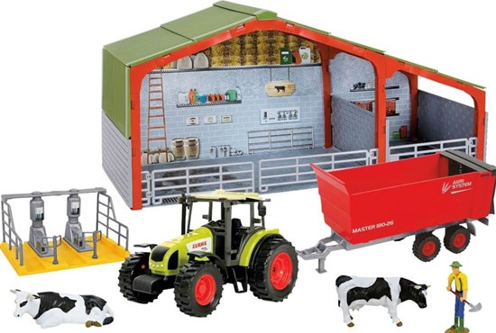 Melkveehouderset met Claas Tractor schaal 1/32 Leeftijd 3+ 