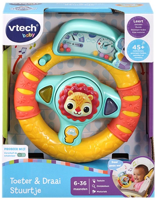 v-tech Baby Toeter & Draai Stuurtje 6mnd+  