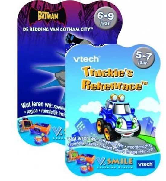 opruiming  vsmile DUBBELSET BATMAN TRUCKIE's REKENRACE
