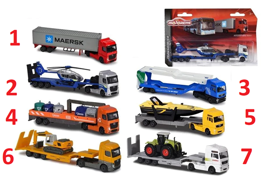 Majorette MAN TGX XXL Transporter serie assorti 3+