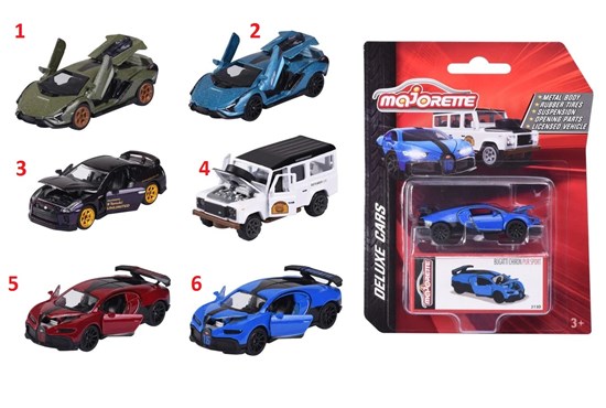 Majorette DeLuxe Cars serie assorti 3+