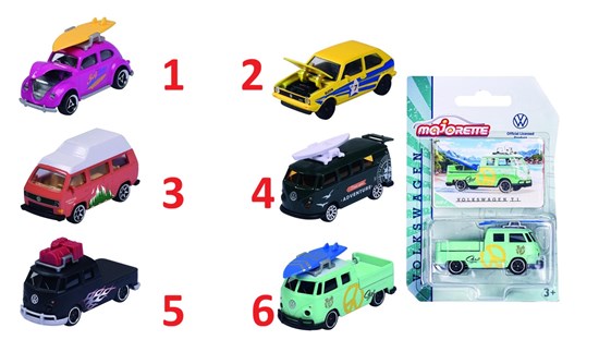 Majorette Volkswagen serie assorti 
