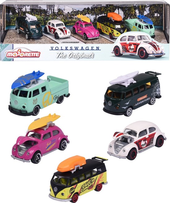 majorette VW the Originals 5stuks in Geschenkdoos  