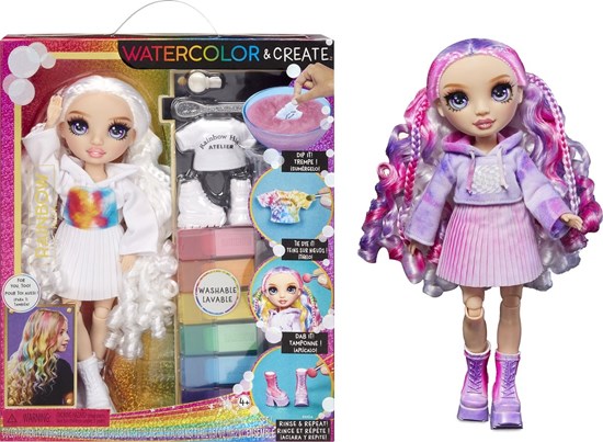 Rainbow High Water Color Dolls Purple Eyes 4+ 