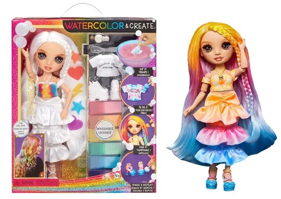 Rainbow High Water Color Dolls Brown Eyes 4+