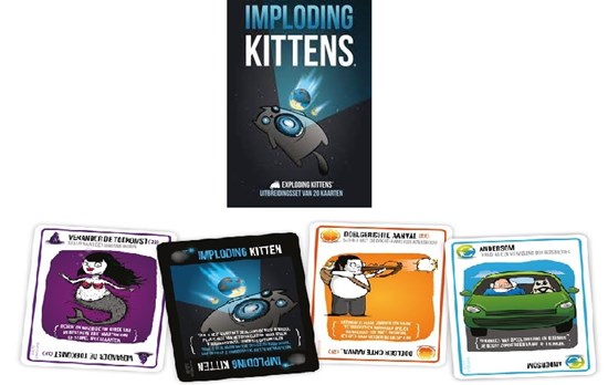 IMPLODING KITTENS UITBREIDINGS set 20 kaarten 7+ 