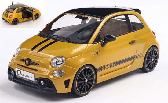 solido Fiat 500 F595 Abarth met. Goud schaal 1/18 