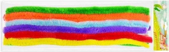 Super lange Chenille Draad ass. Kleuren