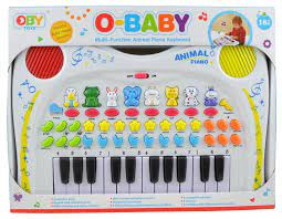 O-Baby Dieren muziek piano b/o 18mnd+ 3xAA)