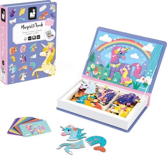 janod Magnetibook Unicorn Eenhoorn 3+ 
