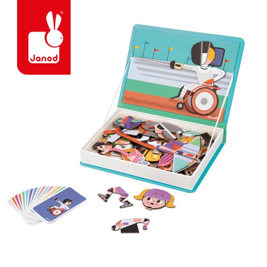 janod Magneti Book Sporten 64dlg 3+ 