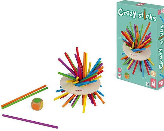 Janod spel Crazy Sticks Mikado 2-6spelers 3+ 