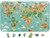 Janod GROTE Houten Dinosaurus Wereldkaart puzzel hout 7+