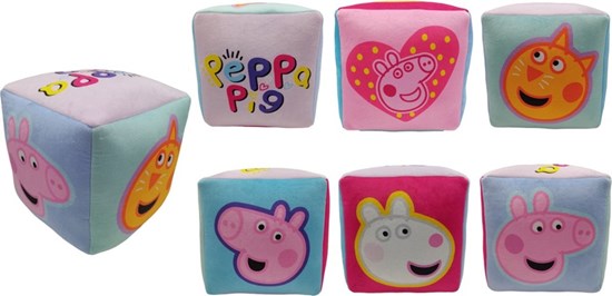 Peppa Pig Speelkubus/Zitje circa 27x27 cm