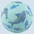 Sigikid Mini Peuterbal Zeedieren Blauw circa 12cm 