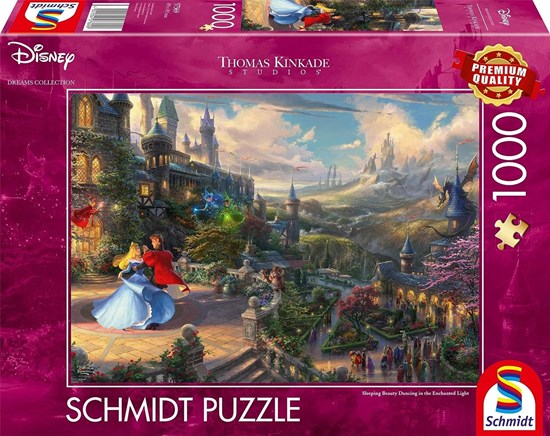 Schmidt Thomas Kinkade Sleeping Beauty Dancing in the Enchanted Light puzzel 1000stukjes 