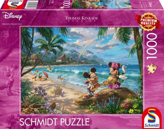 Schmidt Thomas Kinkade Disney Dreams Minnie & Mickey Mouse in Hawaii Puzzel 1000stukjes 