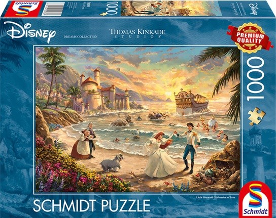 Schmidt Thomas Kinkade Little Mermaid Celebration of Love puzzel 1000stukjes 