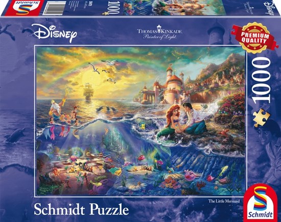 Schmidt Thomas Kinkade Disney Kleine Zeemeermin Ariël Puzzel 1000stukjes 