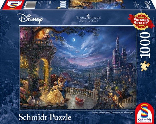 Schmidt Disney Beauty and the Beast in the Moonlight 1000stukjes puzzel 