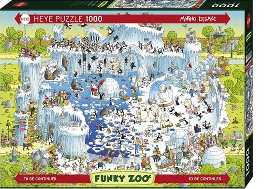 Heye Marino Degano Puzzel 1000 stukjes Funky Zoo Polar Habitat 
