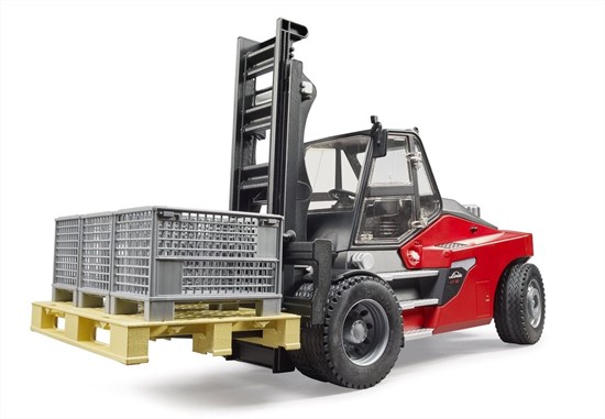2513 bruder Linde HT160 Vorkheftruck met Pallet & 3 Kratten 4+ 