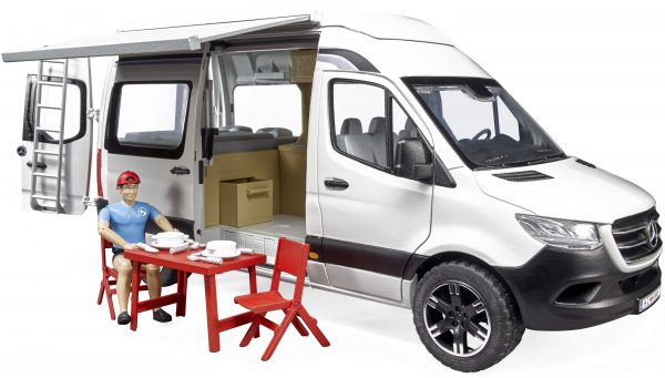 02672 bruder Mercedes Benz Sprinter Camper met Speelfiguur 4
