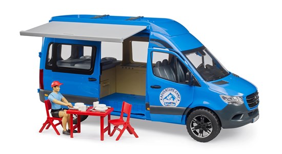 02684 Bruder Mercedes Benz Sprinter Camper met Accessoires 4+ 