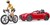 3485 Bruder Cabriolet met Wielrenner 3+ 