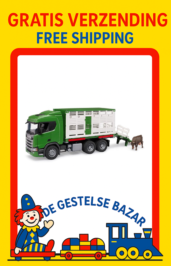 03548 bruder Scania Super 560R Dierentransport met Rund 3+ 